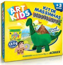 Kit de Massinha Dinossauros Art Kids - Acrilex