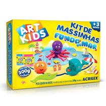 Kit de massinhas Acrilex art kids fundo do mar 300g