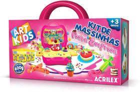 Kit De Massinhas Art Kids Festa Surpresa 600g Maleta