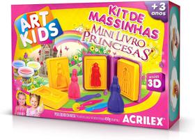 Kit De Massinhas Art Kids Mini Livro Princesas 450g Acrilex