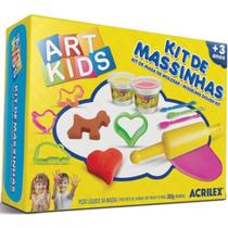 Kit de Massinhas de Modelar 300g Com Moldes e Acessórios