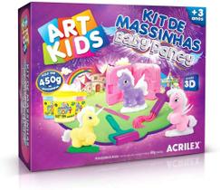 Kit De Massinhas de Modelar Acrilex 450g Baby Poney