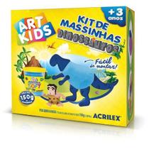 Kit de Massinhas Dinossauros 2 150g Com Peças para Moldar