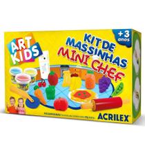 Kit de Massinhas Mini Chef 8 Art Kids Acrilex - 40008