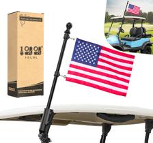 Kit de Mastro de Bandeira para Carrinho de Golfe 10L0L com Bandeira dos EUA Kit de Mastro de Bandeira para Carrinho de Golfe 10L0L com Bandeira dos EUA