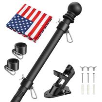 Kit de mastro para bandeira Wphold em aço de 2,54 cm, 183 cm, com bandeira dos EUA 3x5 Kit de mastro para bandeira Wphold em aço de 2,54 cm, 183 cm, com bandeira dos EUA 3x5