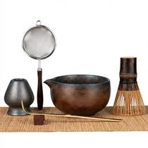 Kit de Matcha GleeNflux de 7 Peças com Batedor de Bambu e Tigela Kit de Matcha GleeNflux de 7 Peças com Batedor de Bambu e Tigela