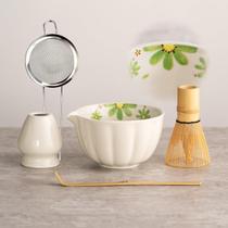 Kit de Matcha TANG PIN com Tigela de Cerâmica e Batedor de Bambu