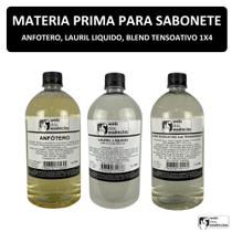 Kit de Matéria Prima p/ Sabonete - Lauril, Anfotero, Blend 1x4 Transparente