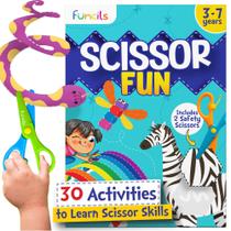 Kit de materiais de arte e artesanato Funcils Toddler Scissor Skills