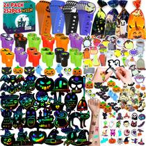 Kit de Material Escolar para Festa de Halloween WESAYEE com 252 Peças Kit de Material Escolar para Festa de Halloween WESAYEE com 252 Peças