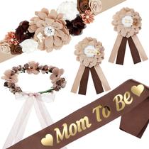 Kit de maternidade Baby Shower Sash Mom to Be Sash Daddy to Be Pin