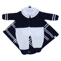 Kit de Maternidade Jacquard e Body Infantil com Gola Bordada Kit de Maternidade Jacquard e Body Infantil com Gola Bordada