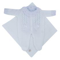 Kit de Maternidade Trabalhado e Body Gola e Punho de Renda