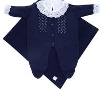 Kit de Maternidade Trabalhado e Body Gola e Punho de Renda