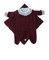 Kit de Maternidade Trançado e Body com Gola e Punho de Renda Kit de Maternidade Trançado e Body com Gola e Punho de Renda