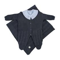 Kit de Maternidade Trançado e Body Gola Bordada DU