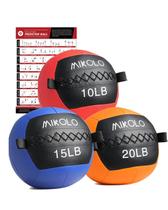 Kit de Medicine Ball Mikolo com 4 Pesos, 4,511,5 kg, Pegada Macia