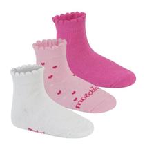 Kit de Meia Coração Infantil Cano Médio Molekinha 1237.1426