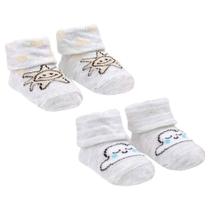 Kit De Meias Com 2 Pares RN Cinza Unissex Pimpolho Kit De Meias Com 2 Pares RN Cinza Unissex Pimpolho