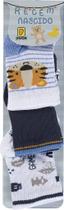 Kit de Meias Soquete para Bebê Menino - Duck - Tamanho RN (0 a 3 meses)