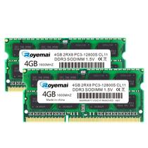 Kit de memória RAM D DUOMEIQI de 8 GB (2x4 GB) DDR3 1600 MHz SODIMM