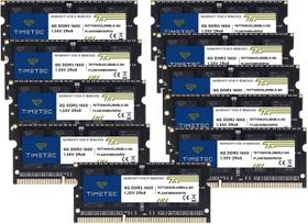 KIT de memória RAM Timetec 80GB (10x8GB) DDR3L/DDR3 1600MHz