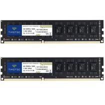 KIT de memória RAM Timetec de 8 GB (2x4 GB) DDR3 1600 MHz PC3L-12800