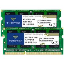 KIT de memória RAM Timetec de 8 GB (2x4 GB) DDR3L/DDR3 1600 MHz