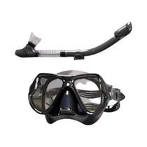 Kit de Mergulho com Máscara e Snorkel de Silicone - Adulto - Grande Visibilidade