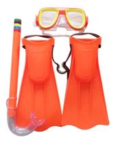 Kit De Mergulho Completo Infantil 3 Peças Dms5481 - Dm Toys