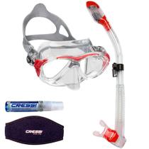 Kit de Mergulho Cressi Eyes Evo Crystal+SuperDry+Gold+Strap