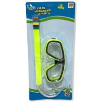 Kit De Mergulho Infantil Máscara E Snorkel Respirador para Piscina Natação Mergulho Dm Splash