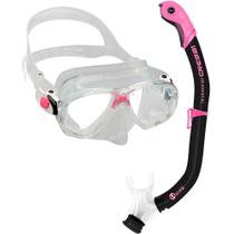 Kit de Mergulho Máscara+Respirador Cressi Marea + Orion Dry