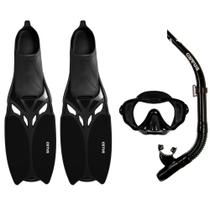 Kit de Mergulho Máscara+Respirador+Nadadeiras Cetus Cobia Pro