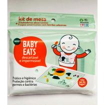 Kit de Mesa Com 3 Babadores + 3 Jogos Americanos - LIKLUC Kit de Mesa Com 3 Babadores + 3 Jogos Americanos - LIKLUC