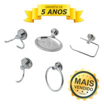 Kit de Metal Acessórios Para Banheiro Aço Inox 5 Peças CHEAP