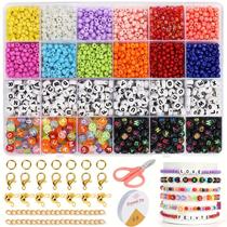 Kit De Miçangas Acrílicas De 10mm Com 2600 Peças Para Pulseiras, Colares, Chaveiros E Artesanato De - JNWYFDC