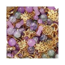 Kit De Miçangas De Vidro Mistas 30g, Mini Miçangas Espaçadoras De Cristal E Berloques De Metal Para Kit De Miçangas De Vidro Mistas 30g, Mini Miçangas Espaçadoras De Cristal E Berloques De Metal Para
