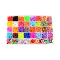 Kit De Miçangas E Elásticos De Borracha Com 32 Cores E 4300 Peças Para Criação De Pulseiras E Kit De Miçangas E Elásticos De Borracha Com 32 Cores E 4300 Peças Para Criação De Pulseiras E