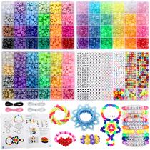 Kit de miçangas Funtopia Pony Beads 4026 unidades, 72 cores com 10 punhos