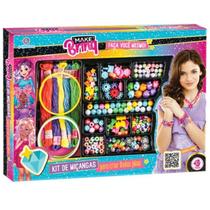 Kit de Miçangas Infantil Modelo com Linhas Coloridas Polibrinq