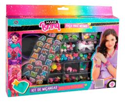 Kit de Miçangas Make Brinq Infantil Para Pulseiras de Meninas