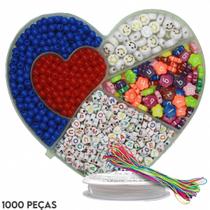 Kit De Miçangas Para Pulseira 03 - Com 1.000 Peças - BRX