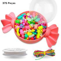 Kit De Miçangas Para Pulseira Com 375 Unidades Kaftor Kit De Miçangas Para Pulseira Com 375 Unidades Kaftor