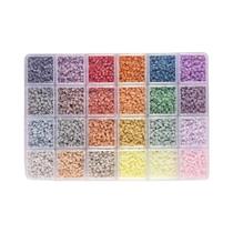 Kit De Miçangas Perler Hama De 24 Cores 2.6mm Para Artesanato DIY, Quebra-Cabeça 3D E Kit De Fusão