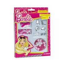 Kit De Miçangas Rosa Da Barbie Para Criar Braceletes Da Fun