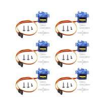 Kit De Micro Servo Motor 6pcs Sg90 9g 180 Graus Para Avião De Carro Rc Arduino Engrenagem De - other