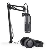 Kit de Microfone Audio-Technica AT2020USB+PK com braço articulado