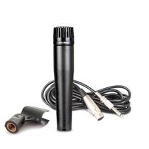 Kit De Microfone instrumento C/cabo xlr Balanceado,cachimbo rosca metálica,bolsa